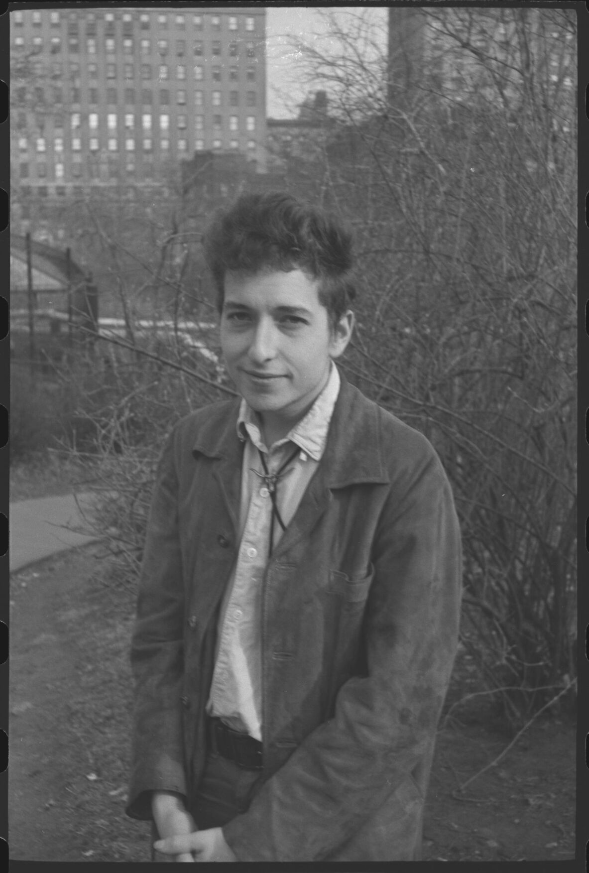 Bob Dylan In Central Park - 1963 - (Photo Credit - Gloria Staver